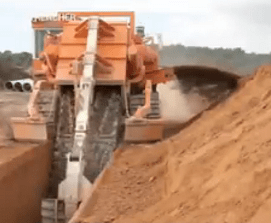 Trenches Digging Machine