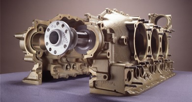 Aircraft Piston Engines and Their Operations: Piston engine crankcase (power section). Image source: Victor Aviation.